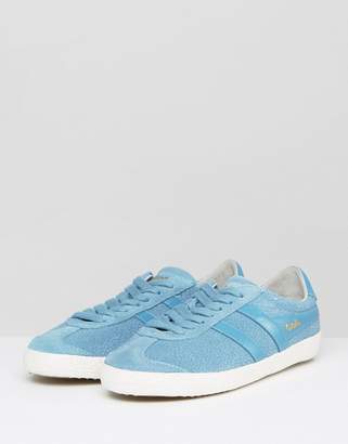 Gola Specialist Sneakers In Crackled Leather In Baby Blue