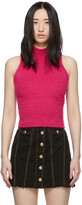 Thumbnail for your product : Versace Pink Mohair Tank Top
