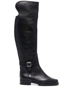Manolo Blahnik Tarama knee high boots - ShopStyle