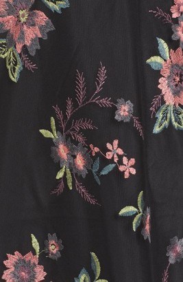 BB Dakota Women's Lacole Embroidered Mesh Shift Dress
