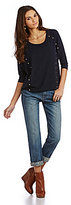 Thumbnail for your product : MICHAEL Michael Kors Grommet-Trimmed Top