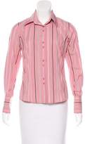 Thumbnail for your product : Thomas Pink Striped Button-Up Top