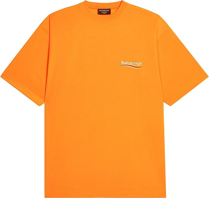 Balenciaga Men's Orange T-shirts | ShopStyle