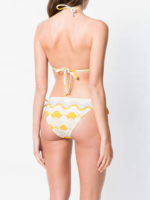 Emilio Pucci printed triangle bikini set