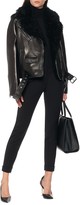 Thumbnail for your product : Tom Ford Shearling-trimmed leather jacket