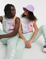 Thumbnail for your product : ASOS DESIGN x glaad& unisex sleeveless tank with tie dye and back print