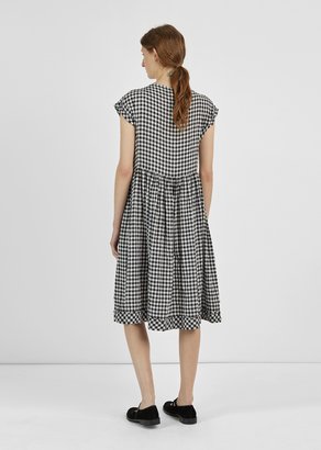 Comme des Garcons Gingham Check Dress Black White Size: Small
