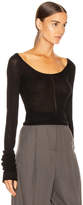 Thumbnail for your product : Lemaire Bare Shoulder Second Skin Top in Black | FWRD