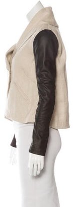 Veda Leather & Linen Jacket
