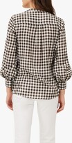 Thumbnail for your product : Phase Eight Lillia Check Shirt, Chocolate/Ivory