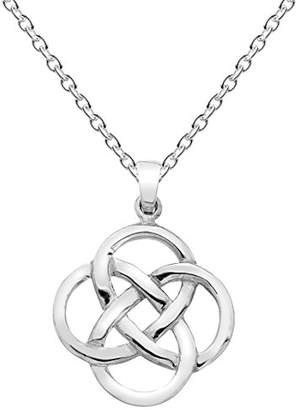 Heritage Sterling Silver Celtic Open Knotwork Necklace of Length 45.7 cm