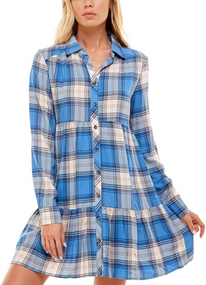 juniors plaid dress