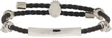 Thumbnail for your product : Alexander McQueen Black and Silver Skull Friendship Bracelet