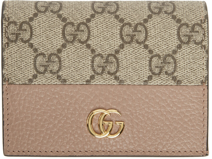 Gucci Beige GG Marmont Card Holder for Women