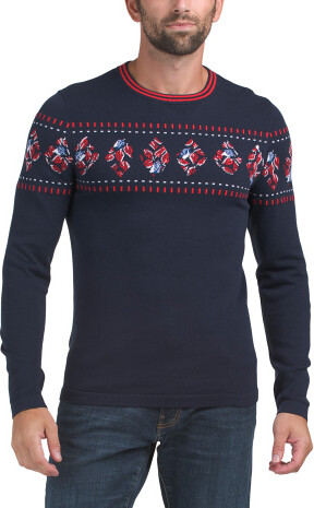 TJMAXX Fair Isle Sweater For Men, Cotton