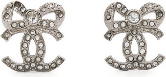 CHANEL Pre-Owned 2000s CC rhinestone-embellished Earrings - Farfetch