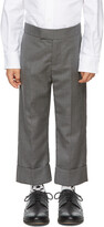 Thumbnail for your product : Thom Browne Kids Grey Super 120s Twill Classic Trousers