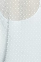 Thumbnail for your product : Bobeau Raglan Sleeve Sheer Swiss Dot Top