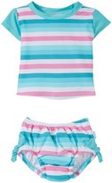 Thumbnail for your product : I Play 2 Piece Rashguard Swimsuit Set (Baby/Toddler) - Aqua Stripe - 18-24 Months