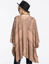 Thumbnail for your product : Blu Pepper Lace Back Womens Kimono
