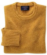 Thumbnail for your product : Charles Tyrwhitt Yellow Donegal crew neck sweater