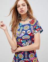 Thumbnail for your product : Love Moschino Surpises Printed Skater Dress