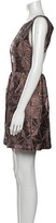 Thumbnail for your product : Alice + Olivia Printed Mini Dress w/ Tags Brown