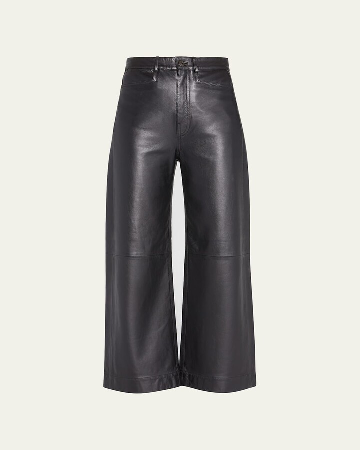 Proenza Schouler White Label High-Rise Leather Culottes
