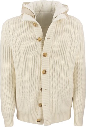 Mens Logo Print Hooded Jumper Button Plain Cardigan Knitwear Tops WFL 