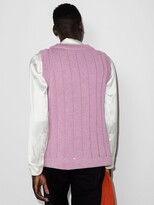 Thumbnail for your product : Raf Simons Ribbed Crew Neck Knitted Vest