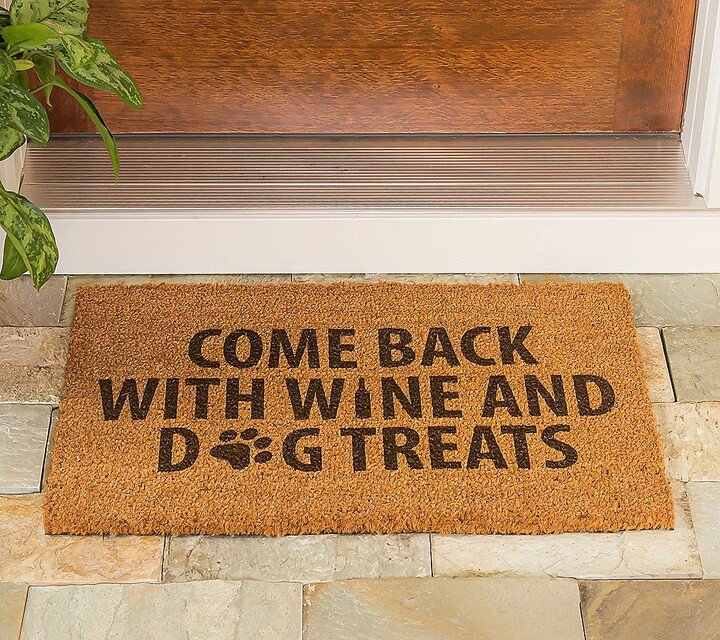 Evergreen "Come back with Wine and Dog Treats" 6x28 Mat