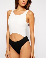 Thumbnail for your product : Motel Clinch Monochrome Swimsuit