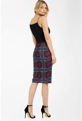 Select Fashion Fashion Womens Multi New Large Check Midi Skirt - size 6