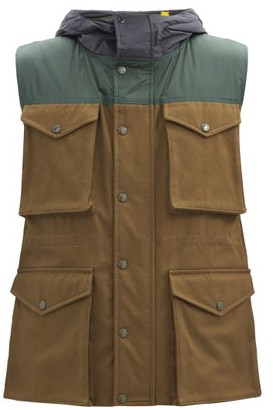 1 MONCLER JW ANDERSON Battersealong Reversible Quilted Down Cotton Gilet in Brown for Men Mens Clothing Jackets Waistcoats and gilets 