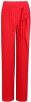Thumbnail for your product : boohoo Slinky Pleated Tie Waist Trouser