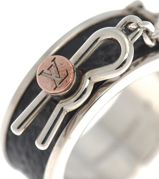 Pre-owned Monogram Eclipse Ring In Black