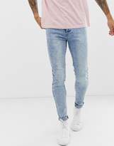 Thumbnail for your product : Apt APT super skinny jeans in blue acid wash