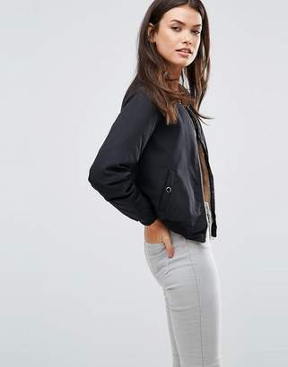 Missguided Shearling Lined Bomber Jacket