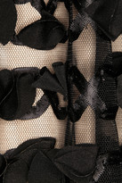 Thumbnail for your product : Temperley London Trellis ribbon-embroidered tulle dress