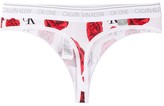 Thumbnail for your product : Calvin Klein Underwear Charming Rose Print Thong