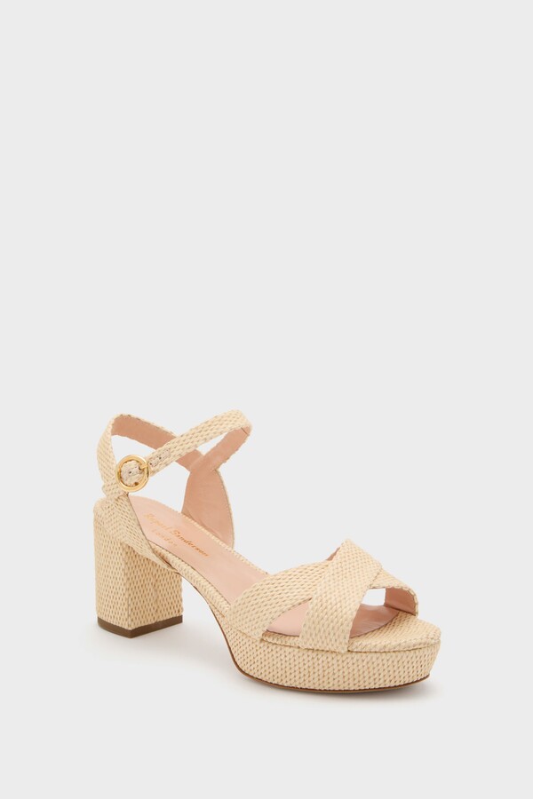 Rupert Sanderson Natural Raffia Deidre Heels