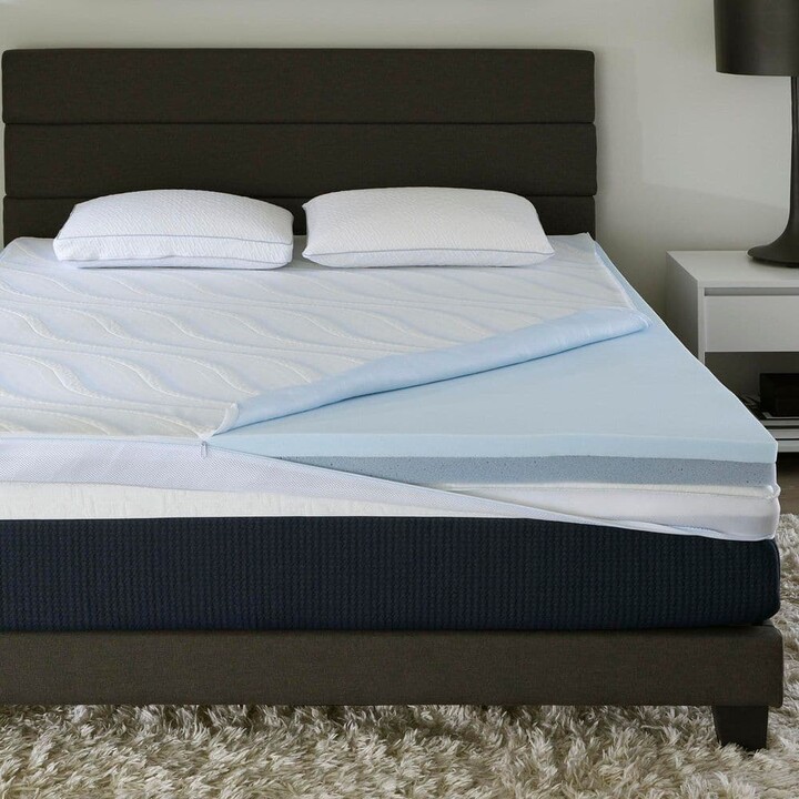 Comfort Tech 3 in. Dual Comfort Foam Mattress Topper, Twin