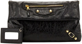 Thumbnail for your product : Balenciaga Giant 12 Golden Envelope Clutch Bag, Black