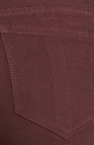 Thumbnail for your product : Monroe Kiind of 'Monroe' Twill Skinny Jeans (Oxblood Red)