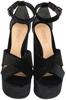 Thumbnail for your product : Schutz Black Wedged Sandals