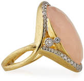 Thumbnail for your product : Jude Frances 18k Provence Morganite Oval Ring