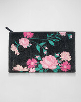 Thumbnail for your product : Judith Leiber Night Roses Crystal Pouch Clutch Bag