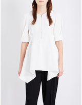 Thumbnail for your product : Sportmax Addurre pleated-sleeves crepe top