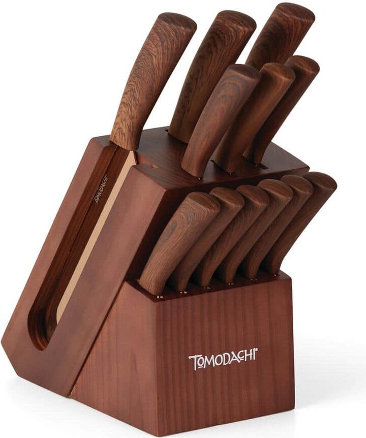 Hampton Forge Raintree Copper 13-Piece Stainless Steel Knife Set with Block