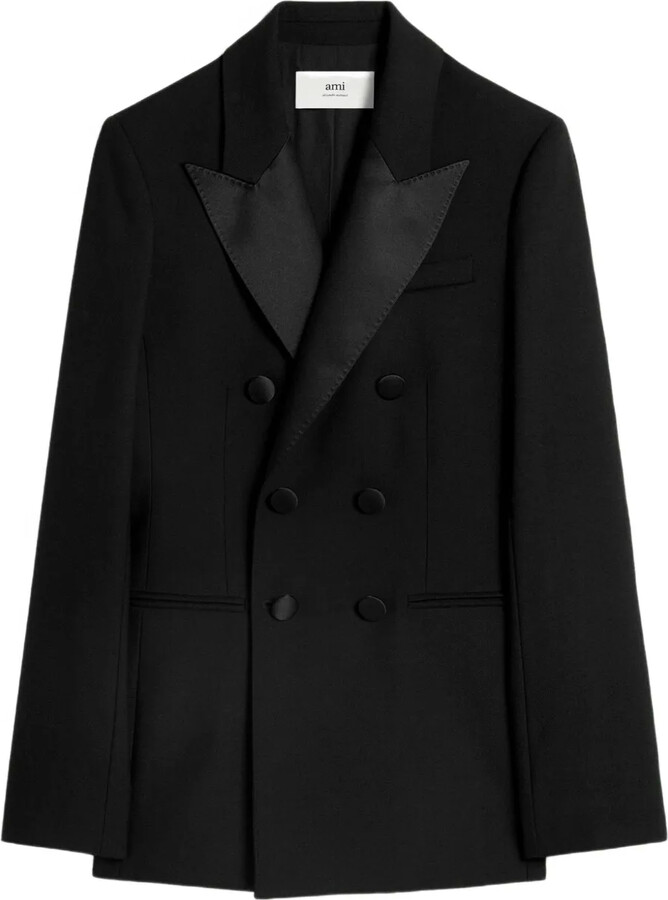 AMI Paris Double-Breasted Buttoned Jacket